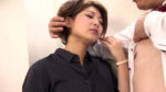 【細身巨乳】熟女OLの性活 推川ゆうり フェラと手コキ
