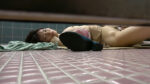 女性トイレ内も危険がいっぱい！意識がないまま喰われてしまう色白スレンダー巨乳女！